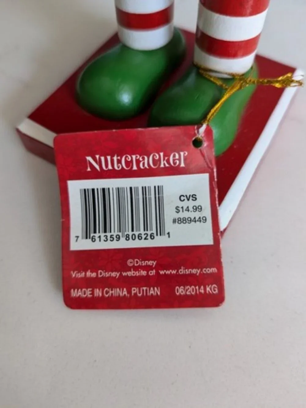 Disney's Mickey Mouse Christmas Wooden Nutcracker 10.5
